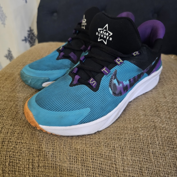 Nike Other - Nike Star Runner Kids Shoes - Teal, Purple, and Black